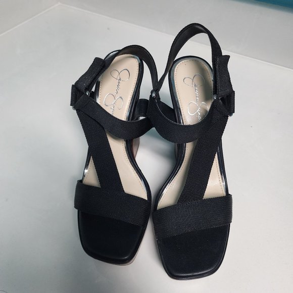 Jessica Simpson Wedge Platform Sandals Sz 8.5 - Picture 1 of 12